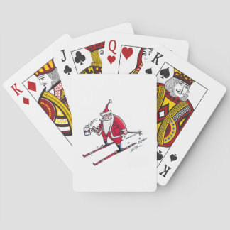 Jeu De Cartes Père Noël Skiing Poker jouer aux cartes