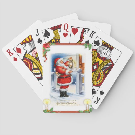 Jeu De Cartes Père Noël Vintage (dos)