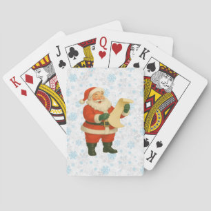 Jeu De Cartes Père Noël vintage/retro joyeux et festif