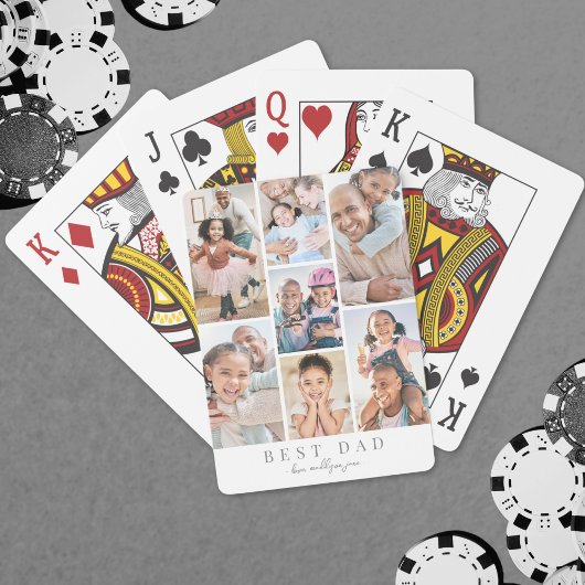 Jeu De Cartes Père Personnalisé Photo Papa