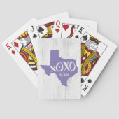 Jeu De Cartes Périwinkle violet XOXO, Y'all - Forme d'état du Te (dos)