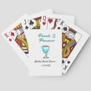 Jeu De Cartes Perles et prosecco enterrement de vie de jeune fil