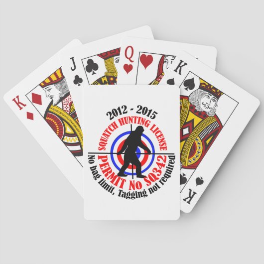 Jeu De Cartes permis de chasse aux squatters (dos)