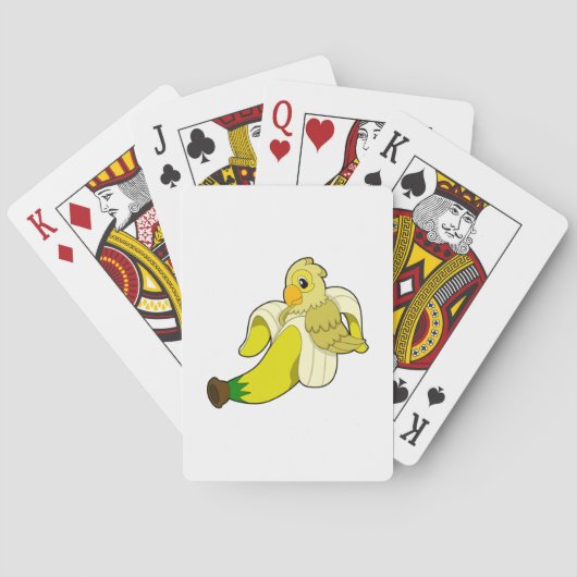 Jeu De Cartes Perroquet avec banane (dos)