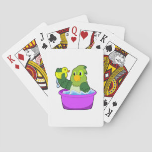 Jeu De Cartes Perroquet dans la baignoire avec canard