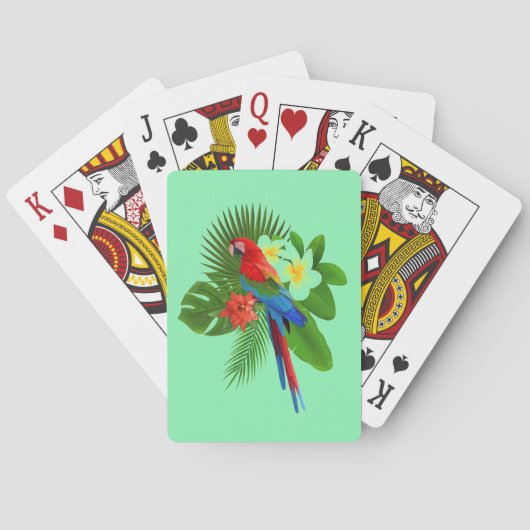 Jeu De Cartes Perroquet tropical (dos)