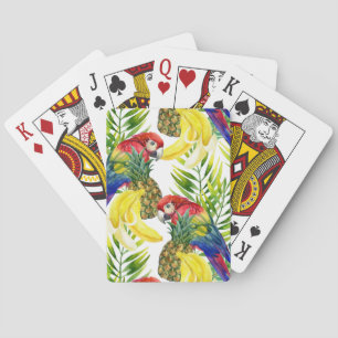 Jeu De Cartes Perroquets Et Fruits Tropicaux