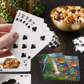 Jeu De Cartes Perroquets tropicaux d'ara (In Situ)