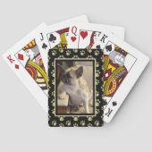 Jeu De Cartes Personalized Black & Gold Pet Playing Cards (dos)