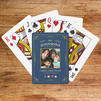 Jeu De Cartes Personalized Family Photo Playing Cards