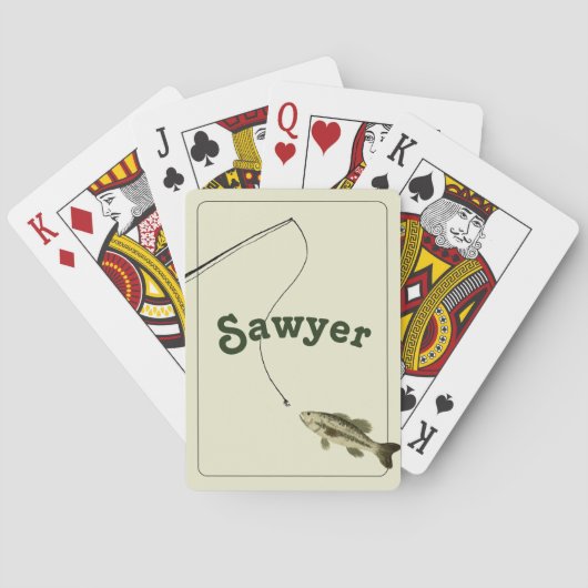 Jeu De Cartes Personalized Fishing Playing Cards (dos)