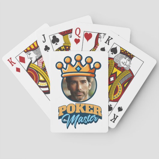 Jeu De Cartes Personalized Photo Poker Master Customized Gift (dos)