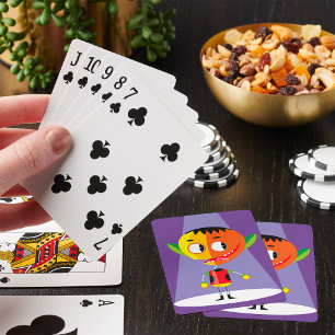 Jeu De Cartes Personnage à tête orange
