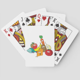 Jeu De Cartes Personnages amis drôles de groupe alimentaire de d