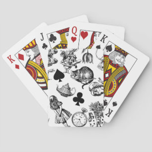 Jeu De Cartes Personnages classiques d'Alice aux pays des mervei