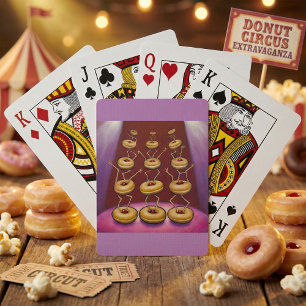 Jeu De Cartes Personnages de donuts dansants et fantaisistes