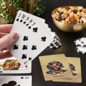 Jeu de cartes personnalisé avec chiot teckel migno (In Situ)