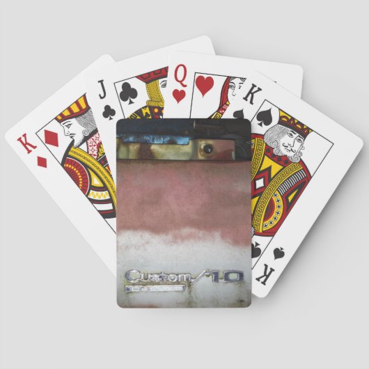 Jeu De Cartes personnalisé de luxe rose et blanc (dos)