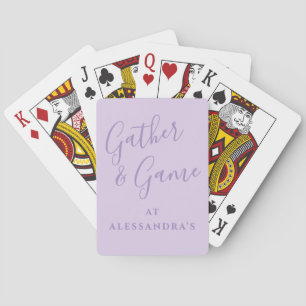 Jeu De Cartes Personnalisé drôle lavande pastel violet minimalis