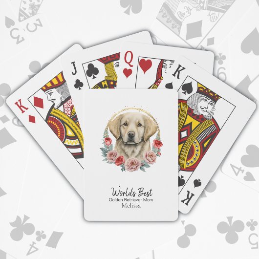 Jeu De Cartes Personnalisé Golden Retriever Maman