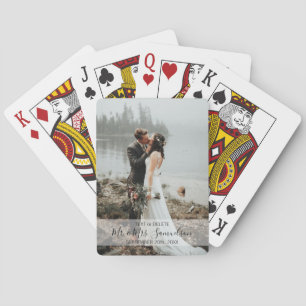 Jeu De Cartes Personnalisé M. Mme Mariage Anniversaire   PHOTO 