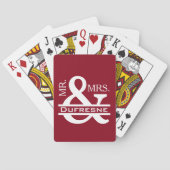 Jeu De Cartes Personnalisé M. & Mme Red (dos)
