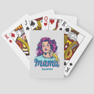 Jeu De Cartes Personnalisé Retro Mama Pop Art (11)