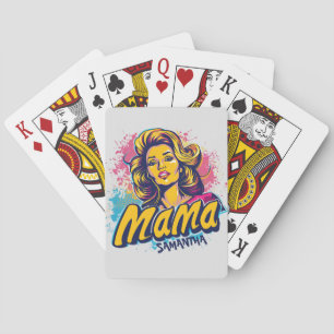 Jeu De Cartes Personnalisé Retro Mama Pop Art (14)