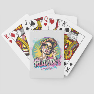 Jeu De Cartes Personnalisé Retro Mama Pop Art (16)
