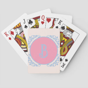 Jeu De Cartes Personnalisé rose et bleu