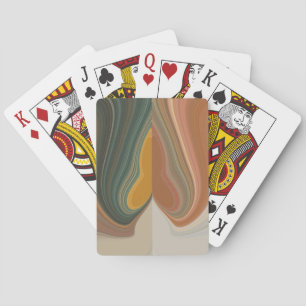 Jeu De Cartes Personnaliser d'impression Retro Abstrait Art