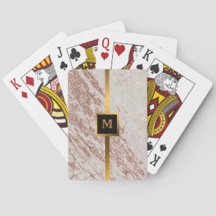 Jeu De Cartes Personnaliser en marbre de la Parties scintillant 
