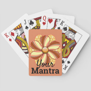 Jeu De Cartes Personnaliser Jolie conception de fleurs