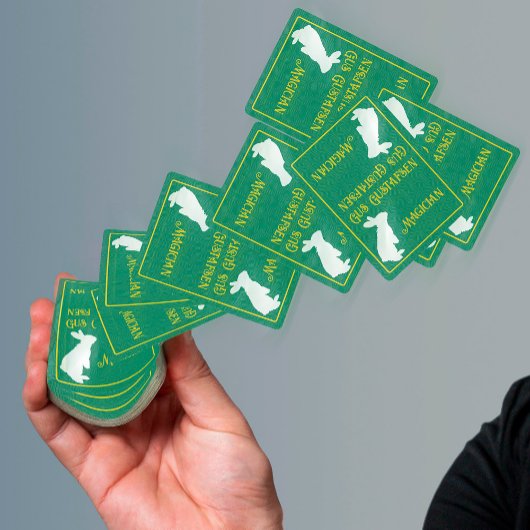 Jeu De Cartes Personnaliser le maquilleur blanc lapin