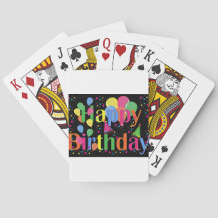 Jeu De Cartes Personnaliser le nom de la fête d'anniversaire Art