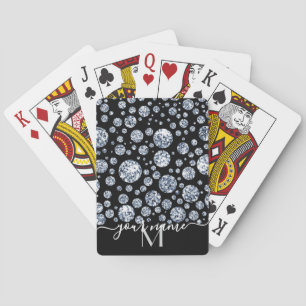Jeu De Cartes Personnalisez le rhinocéros à bille diamant d'arge