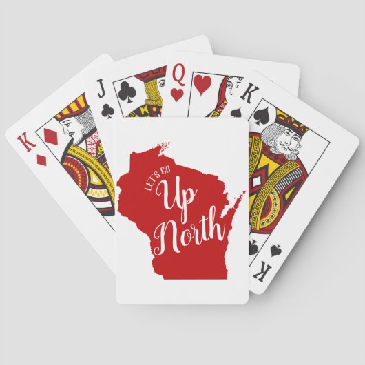 Jeu De Cartes Personnalisons le nord du Wisconsin (dos)
