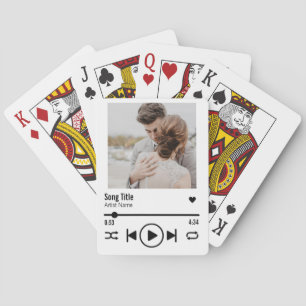 Jeu De Cartes Personnalized Newlywed Photo Song Playlist