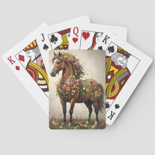 Jeu De Cartes Pétales Et Hooves : Jardin D'Imaginaire Du Cheval  (dos)
