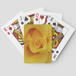 Jeu De Cartes Pétales romantiques de rose jaune