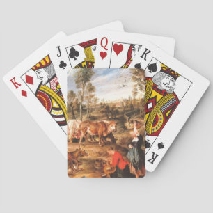 Jeu De Cartes Peter Paul Rubens Milkmaips avec du bétail sur une