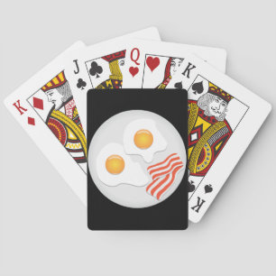 Jeu De Cartes Petit déjeuner aux œufs frits et au bacon