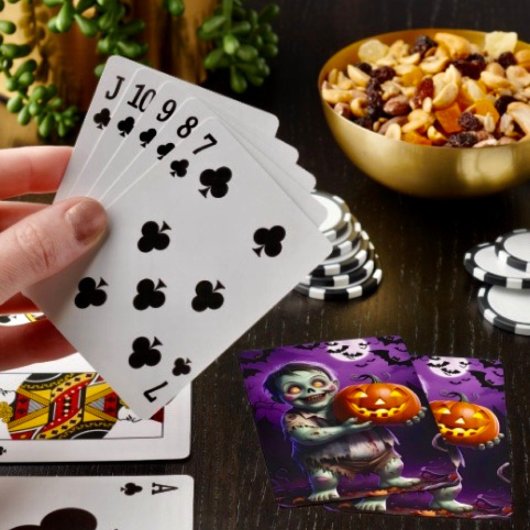 Jeu De Cartes Petit Monstre Vert & Ami Citrouille