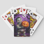 Jeu De Cartes Petit Monstre Vert & Ami Citrouille (dos)