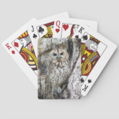 Jeu De Cartes Petite Chouette de Camouflage dans l'arbre (dos)