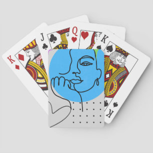 Jeu De Cartes Petite fille minimaliste sur les cartes