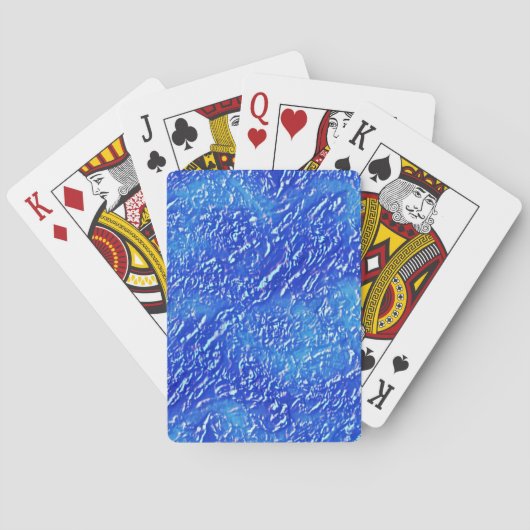 Jeu De Cartes Petite texture des rainures sur le bleu taché à te (dos)