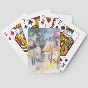 Jeu De Cartes Petite ville la nuit