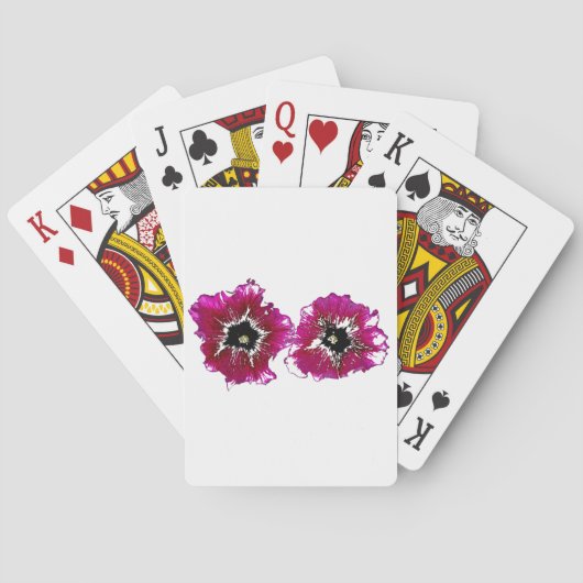 Jeu De Cartes Petunias d'été (dos)