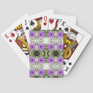 Jeu De Cartes Petunias mexicain et Latticework